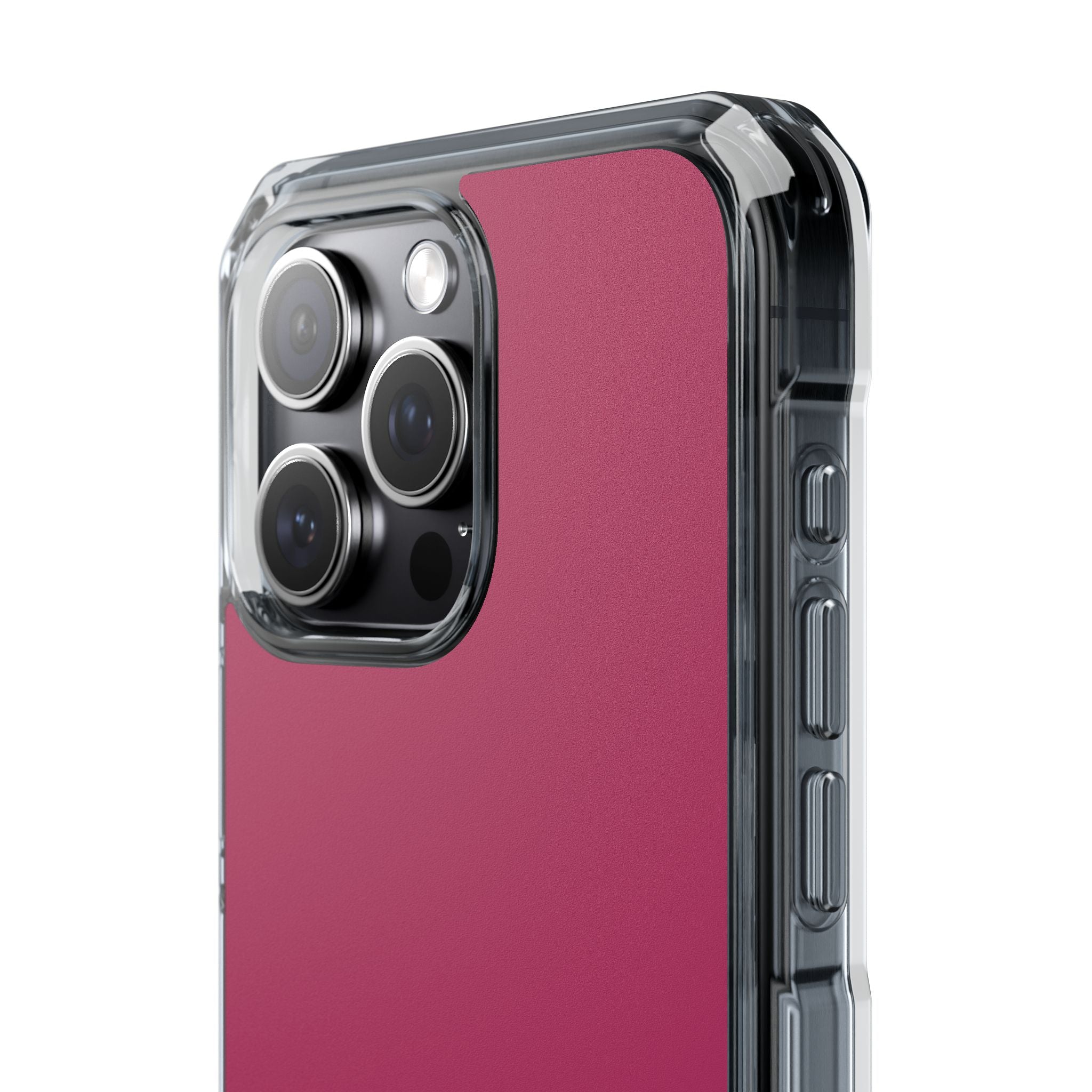 Maroon - Clear Impact Case for iPhone