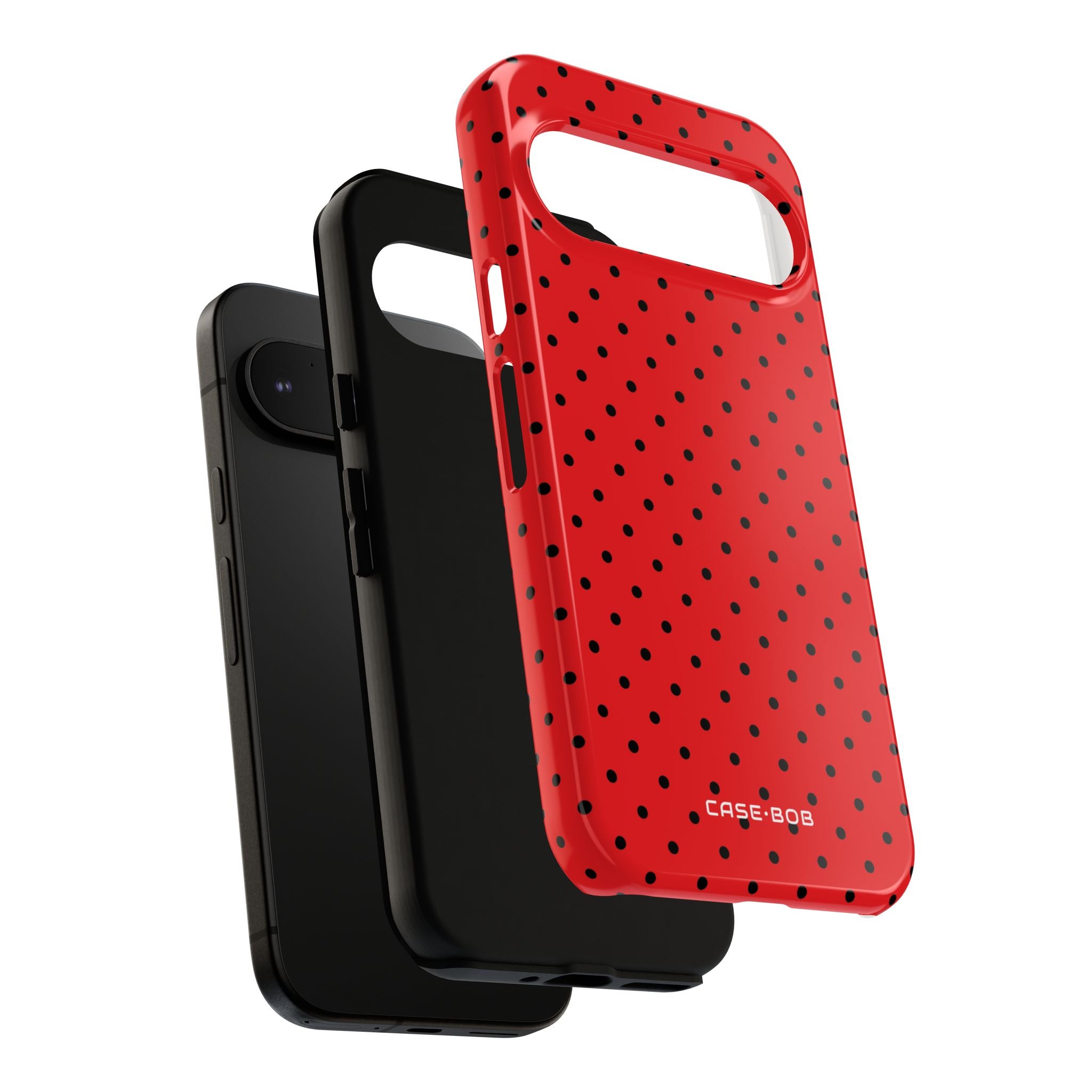 Crimson Dot Matrix Google Pixel 9 Case - Tough