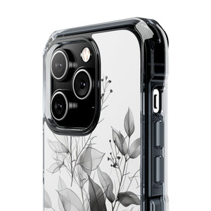 Botanical Serenity - Phone Case for iPhone (Clear Impact - Magnetic)