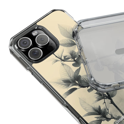 Beige Branch Art - Clear Impact iPhone 16 Phone Case