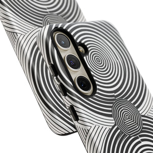 Dynamic Depth: Black and White Op-Art - For Samsung S24