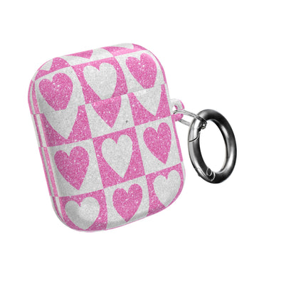 Glitter Heartgrid - AirPods Case