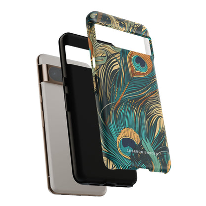 Art Nouveau Peacock Elegance Google Pixel 8 - Tough Phone Case