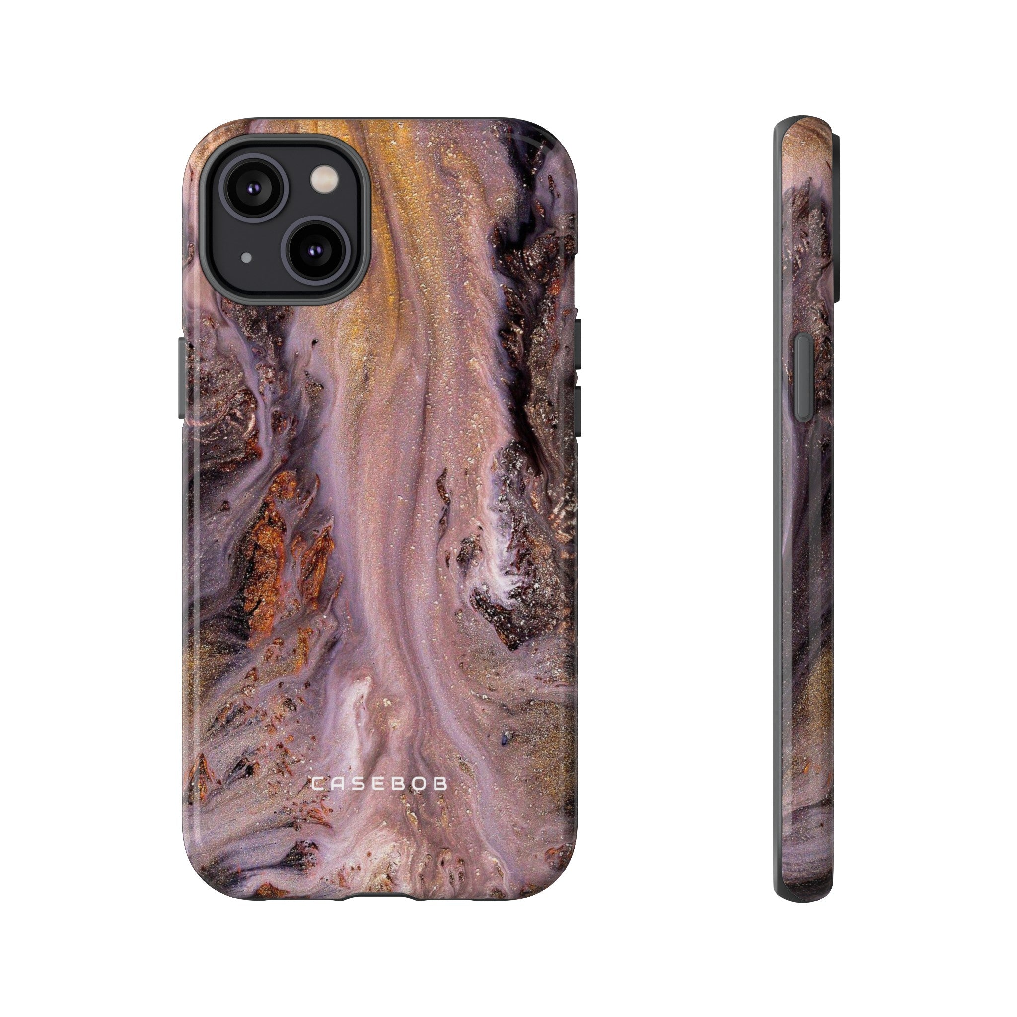 Pink Marble Ink Art - Protective Phone Case