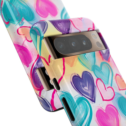 Hearts Dance Playfully - Google Pixel Case