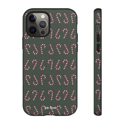 Candy Canes Aligned - iPhone Case