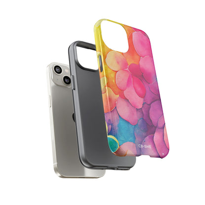 Vibrant Petal Fusion - iPhone Case