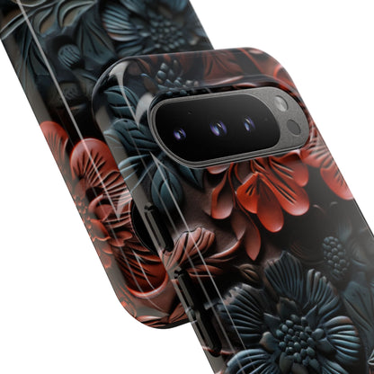 Sculpted Floral Elegance - Google Pixel Case