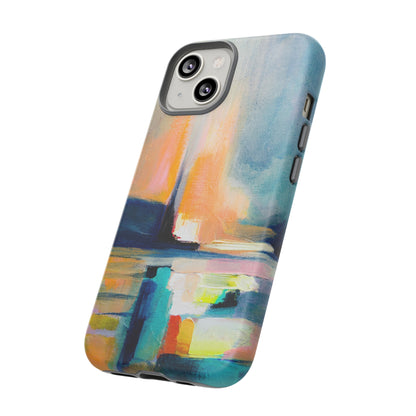 Abstract Blue n Yellow iPhone Case (Protective) Phone Case