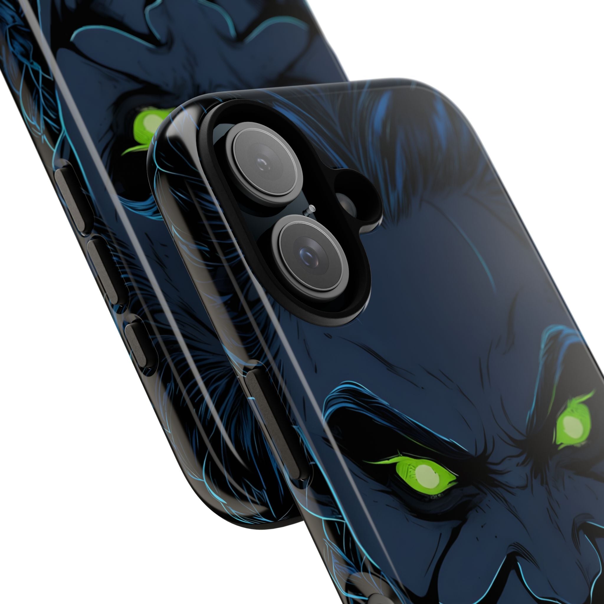Glowing Eyes Dark Fiend - iPhone Case