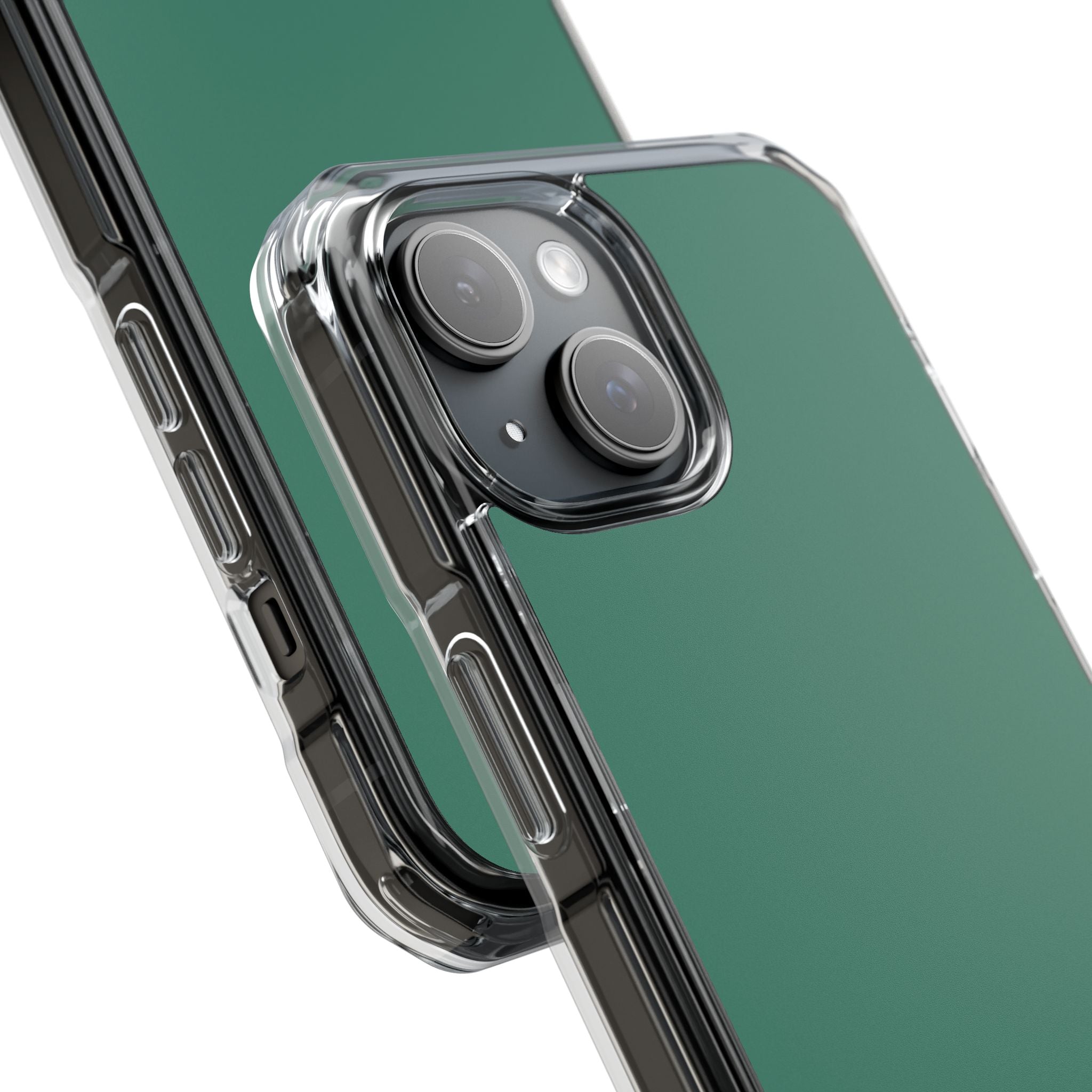 Viridian Green - Clear Impact Case for iPhone