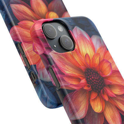 Fiery Bloom Harmony iPhone 15 - Slim Phone Case