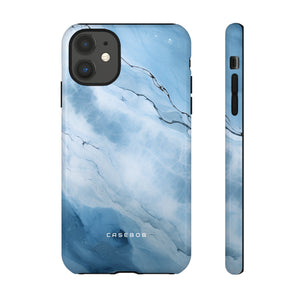 Light Navy Marble - Protective Phone Case