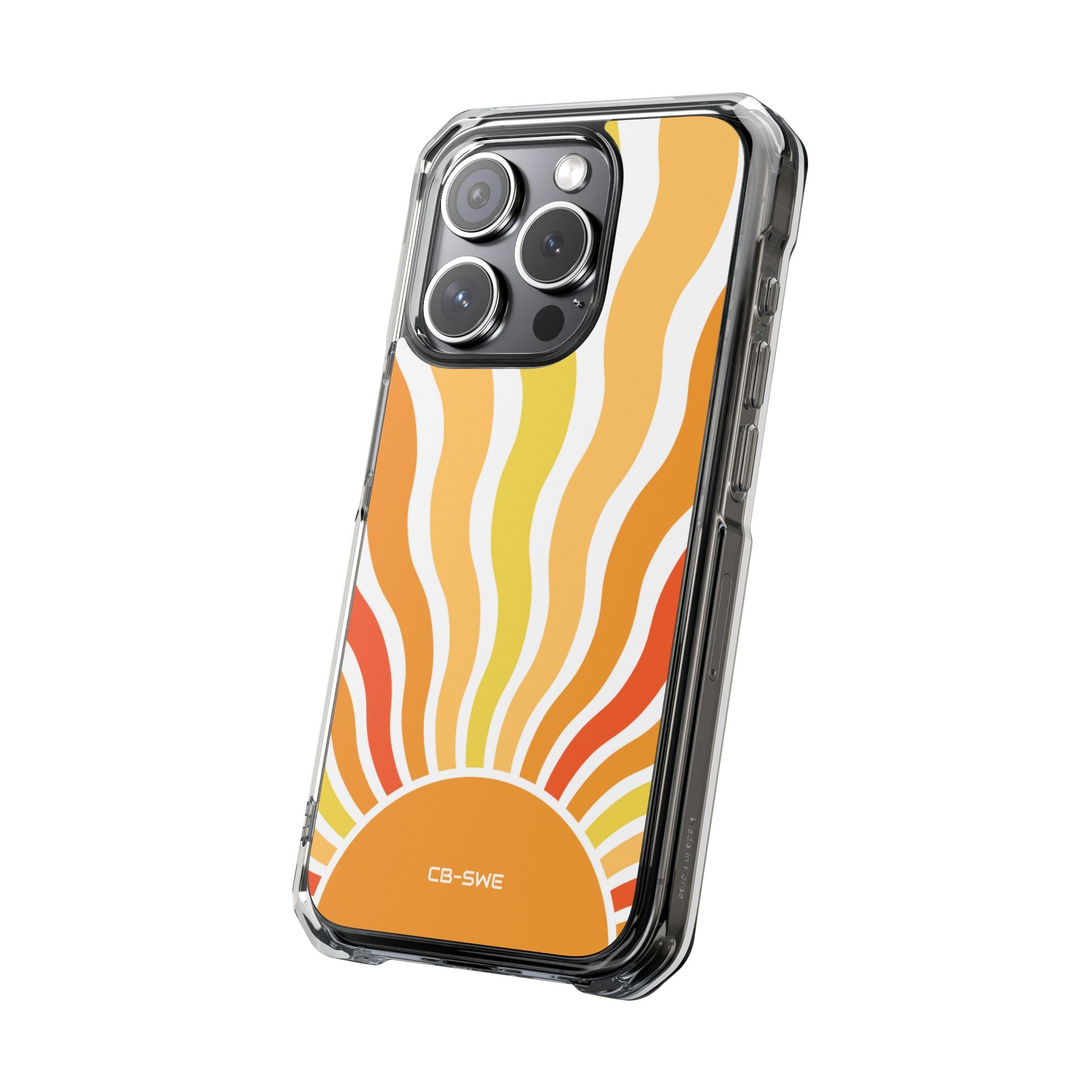 Retro Sunshine Waves iPhone Case - Impact