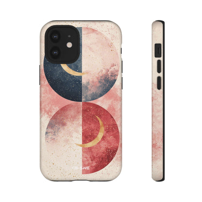 Crescents Embrace Stars - iPhone Case