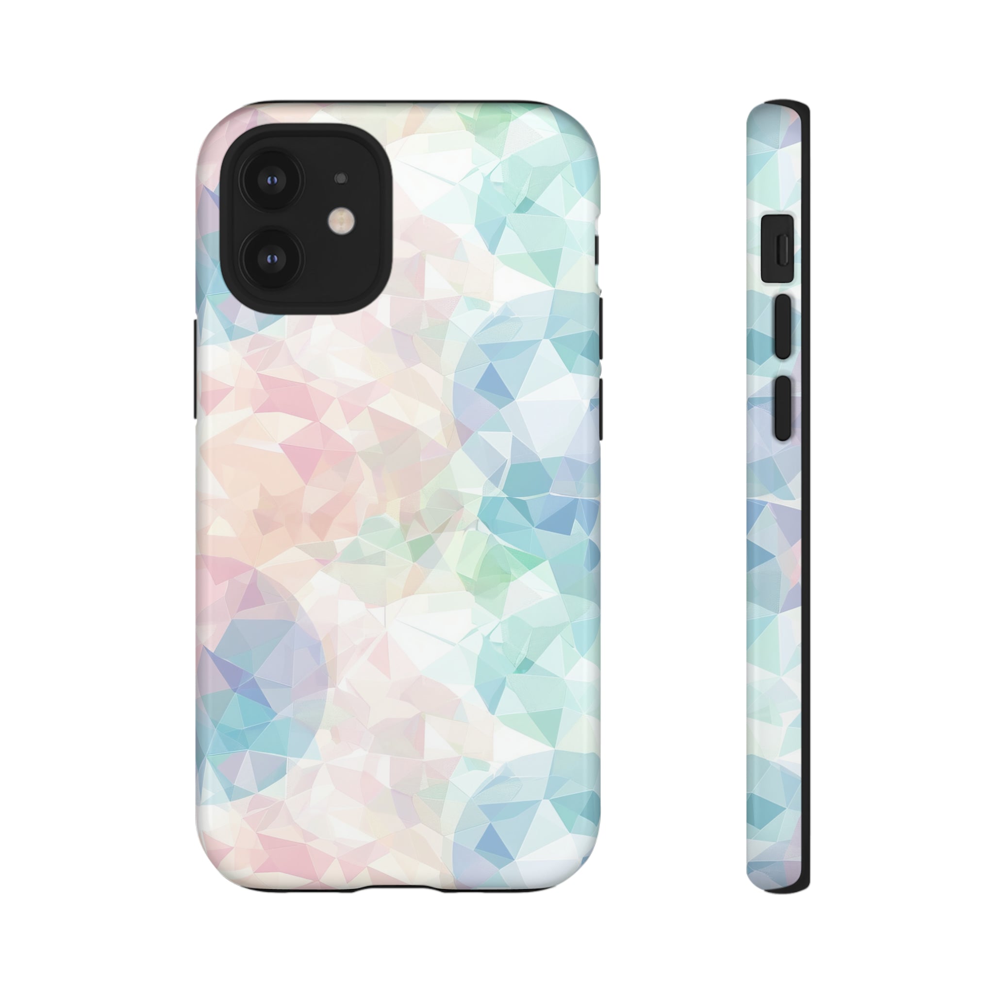 Geometric Intricacy: Pastel Precision - Protective Phone Case