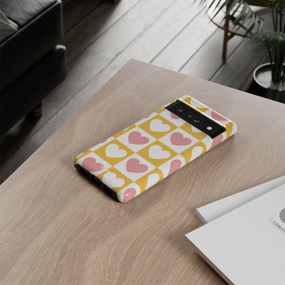 Heart Grid Harmony - Google Pixel Case