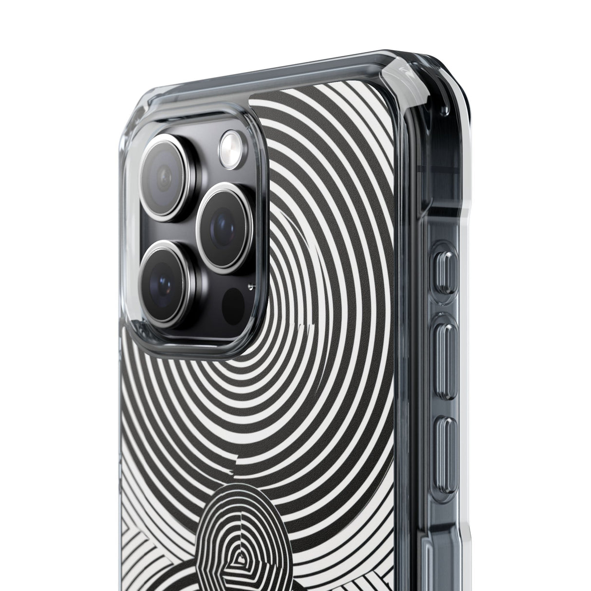 Hypnotic Geometry - Phone Case for iPhone (Clear Impact - Magnetic)