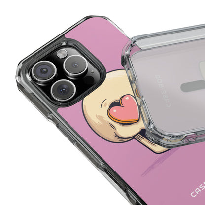 Heart Eyed Skull iPhone 16 Pro Case - Impact