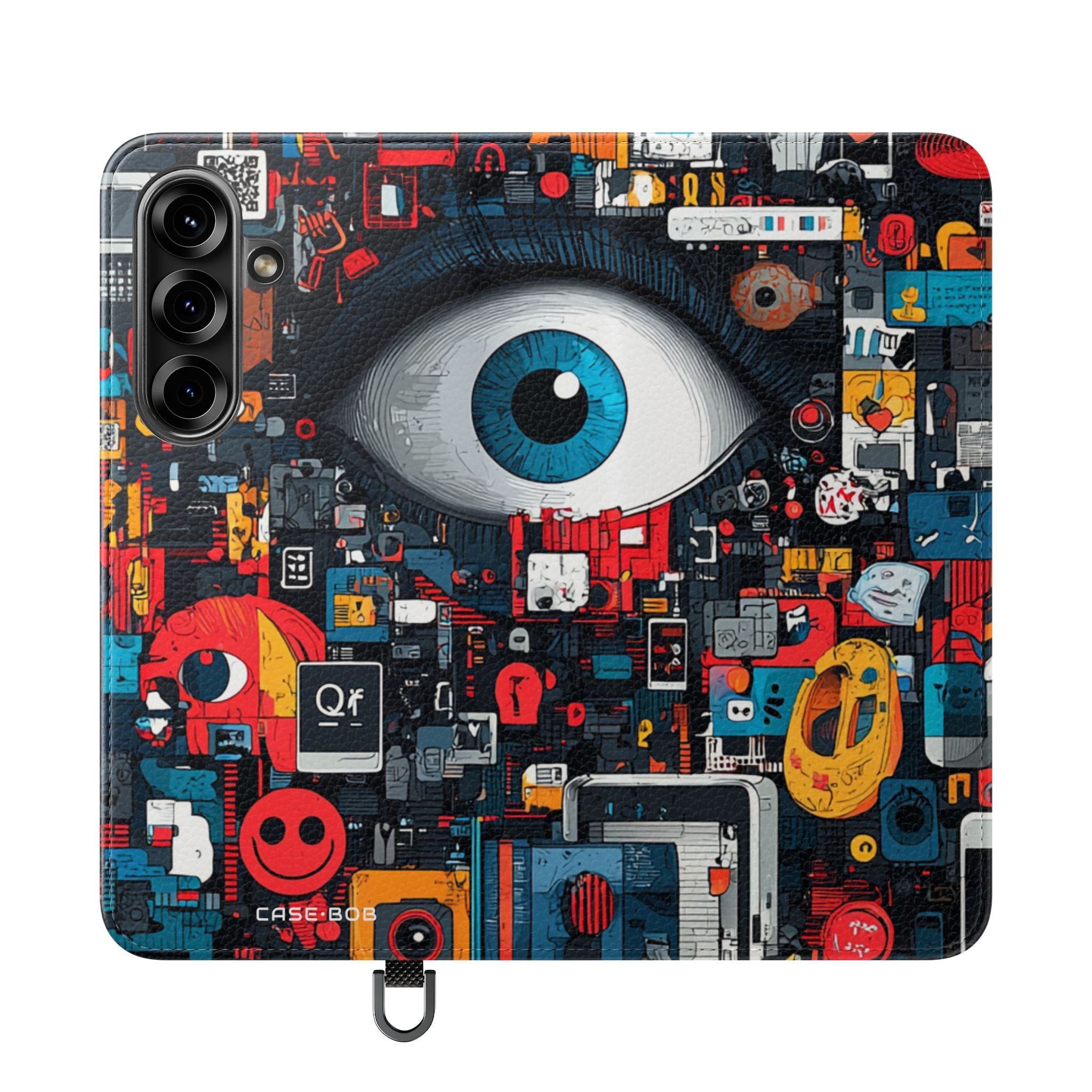 Blue Gaze Mosaic - Samsung S25 Case - Wallet