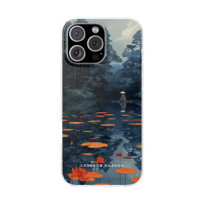 Tranquil Lotus Reflections iPhone 16 - Flexi Phone Case