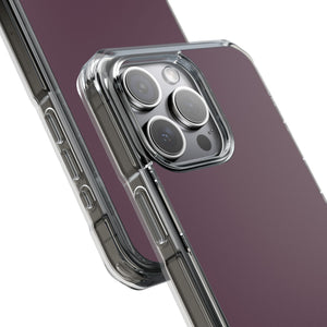 Aubergine | Handyhülle für iPhone (Clear Impact Case - Magnetisch) 