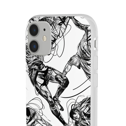 Dynamic Athletic Surrealism | Flexible Phone Case for iPhone