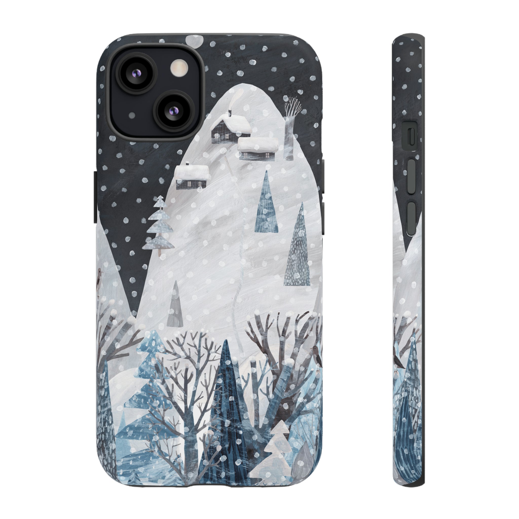 Cute Winter Landscape - Protective Phone Case