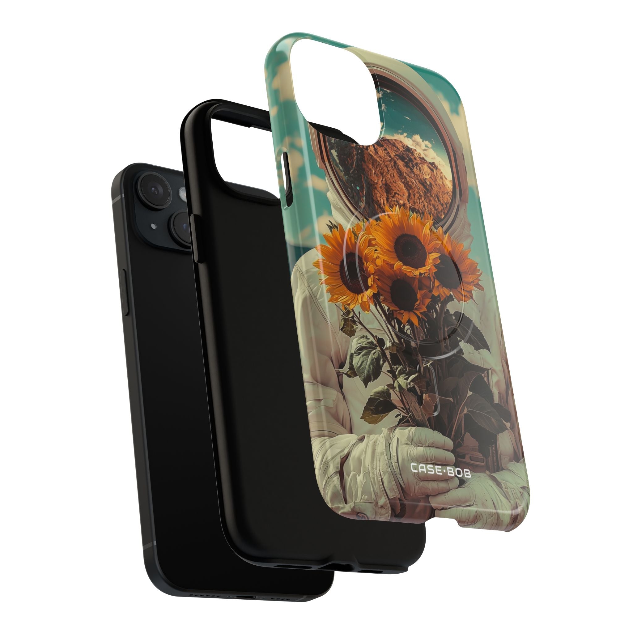 Sunflower Astronaut iPhone 15 Plus Case - Tough+