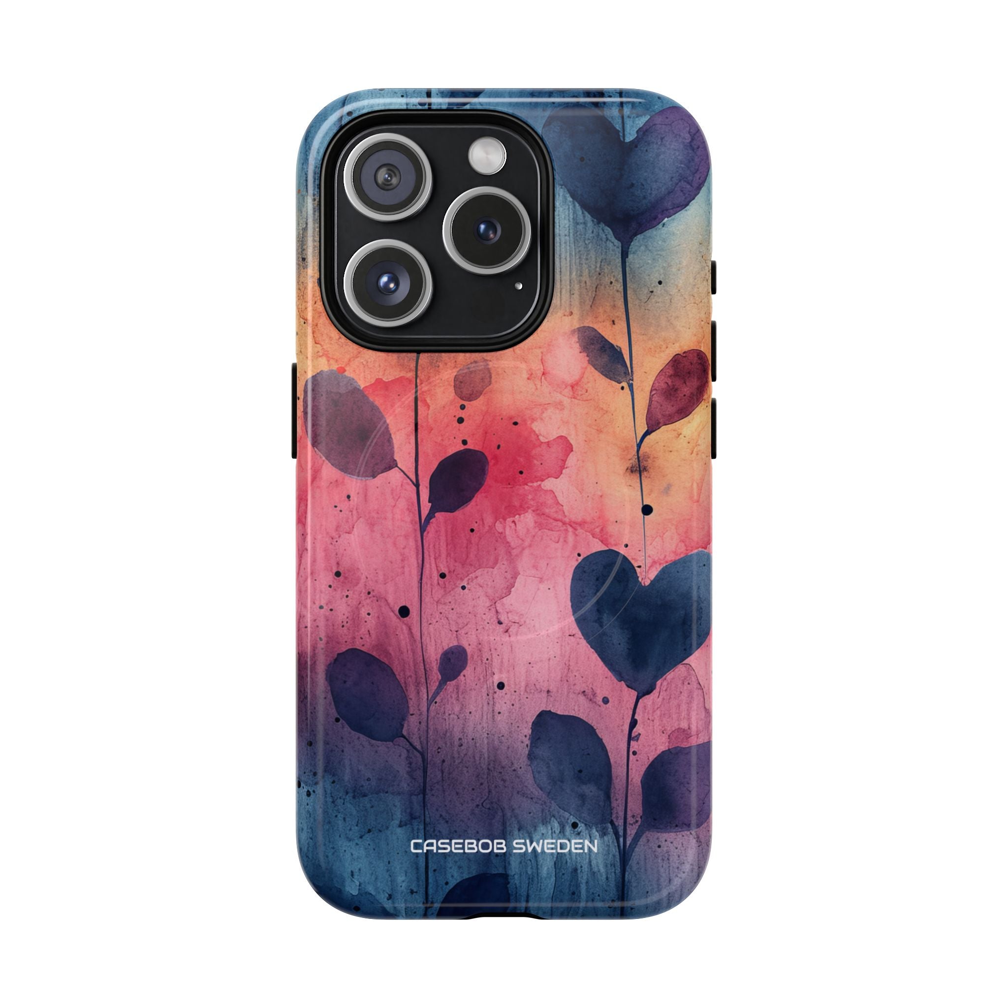 Watercolor Heart Art - Tough + MagSafe® iPhone 15 Phone Case