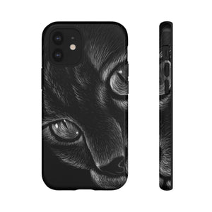 Pencil Drawing Cat - Protective Phone Case