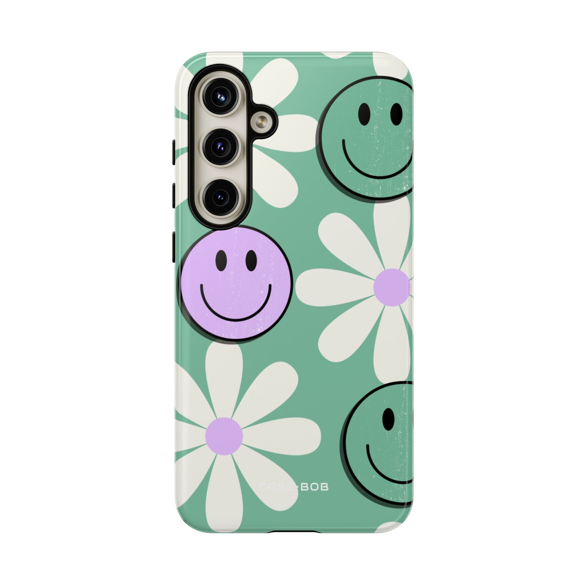 Smiley Daisy Glow Samsung S24 Plus Case - Tough