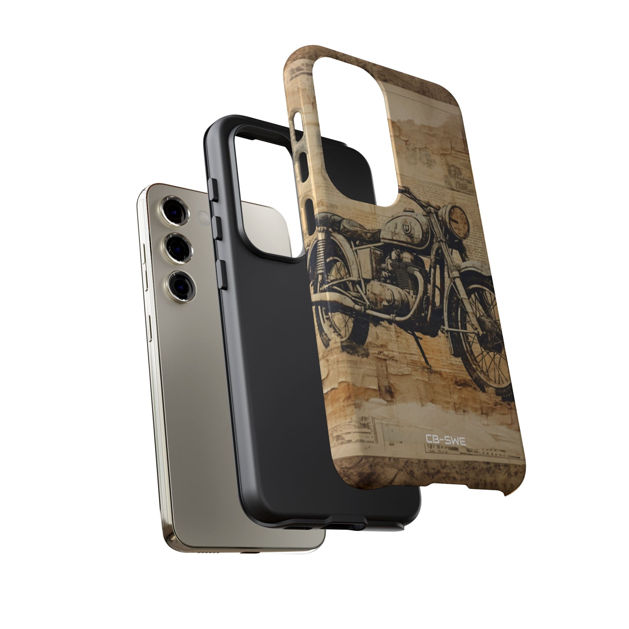 Vintage Motorcycle Collage - Samsung Case