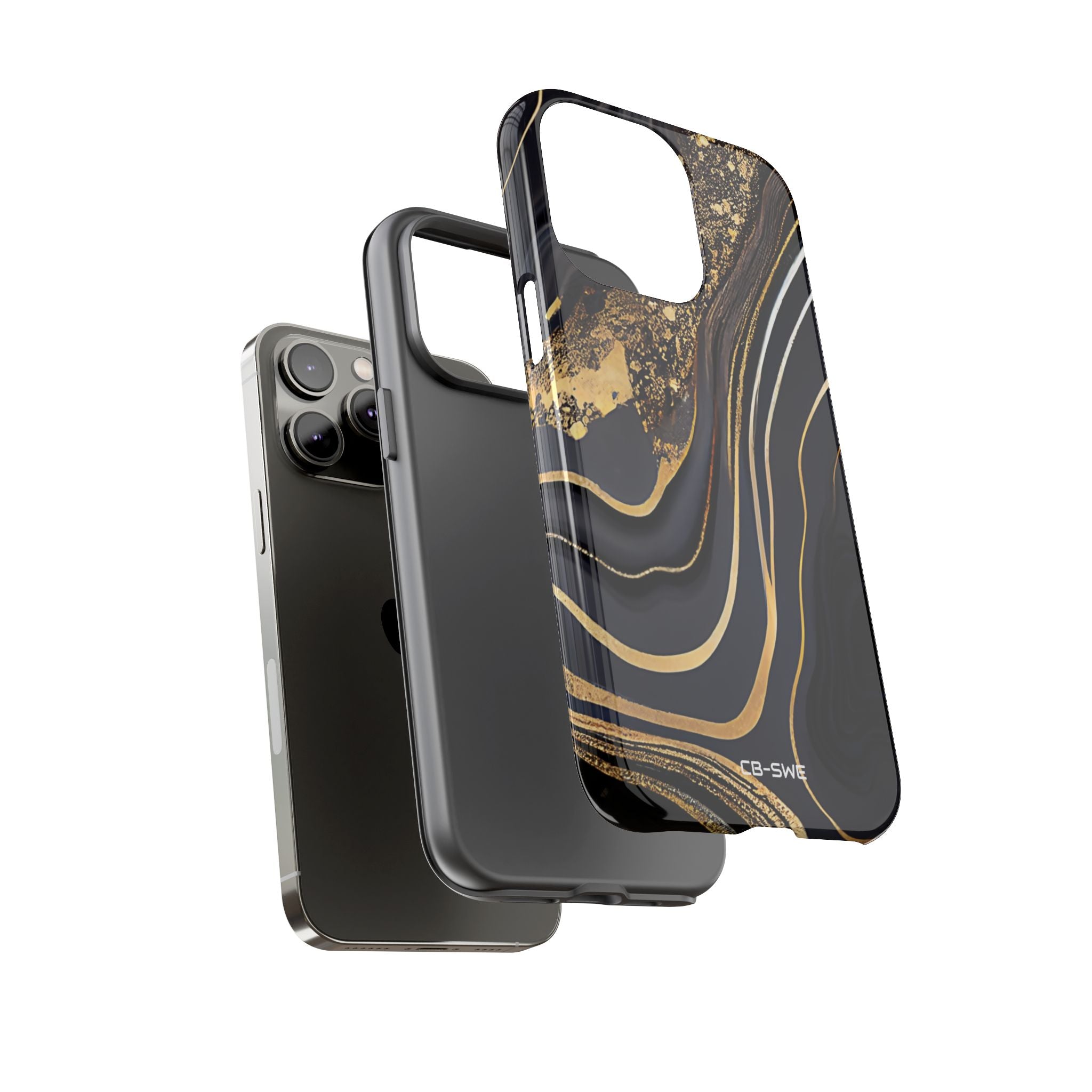 Elegant Gold Streams - iPhone Case