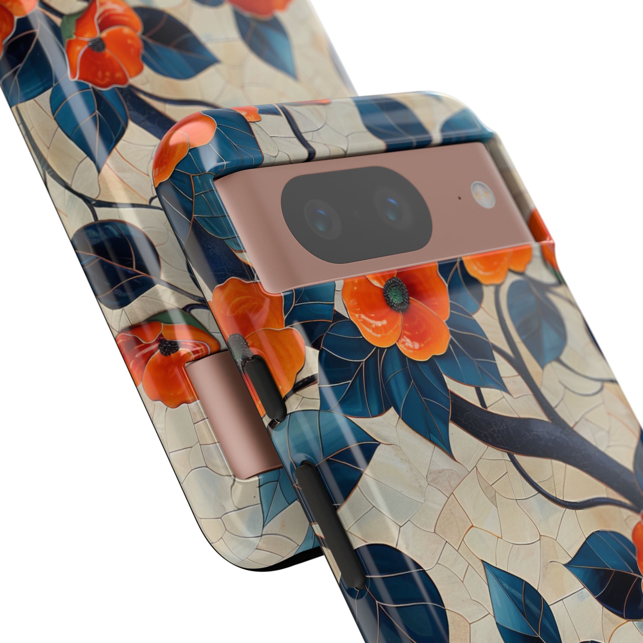 Orange Blossoms Mosaic Harmony Google Pixel 8 - Tough Phone Case