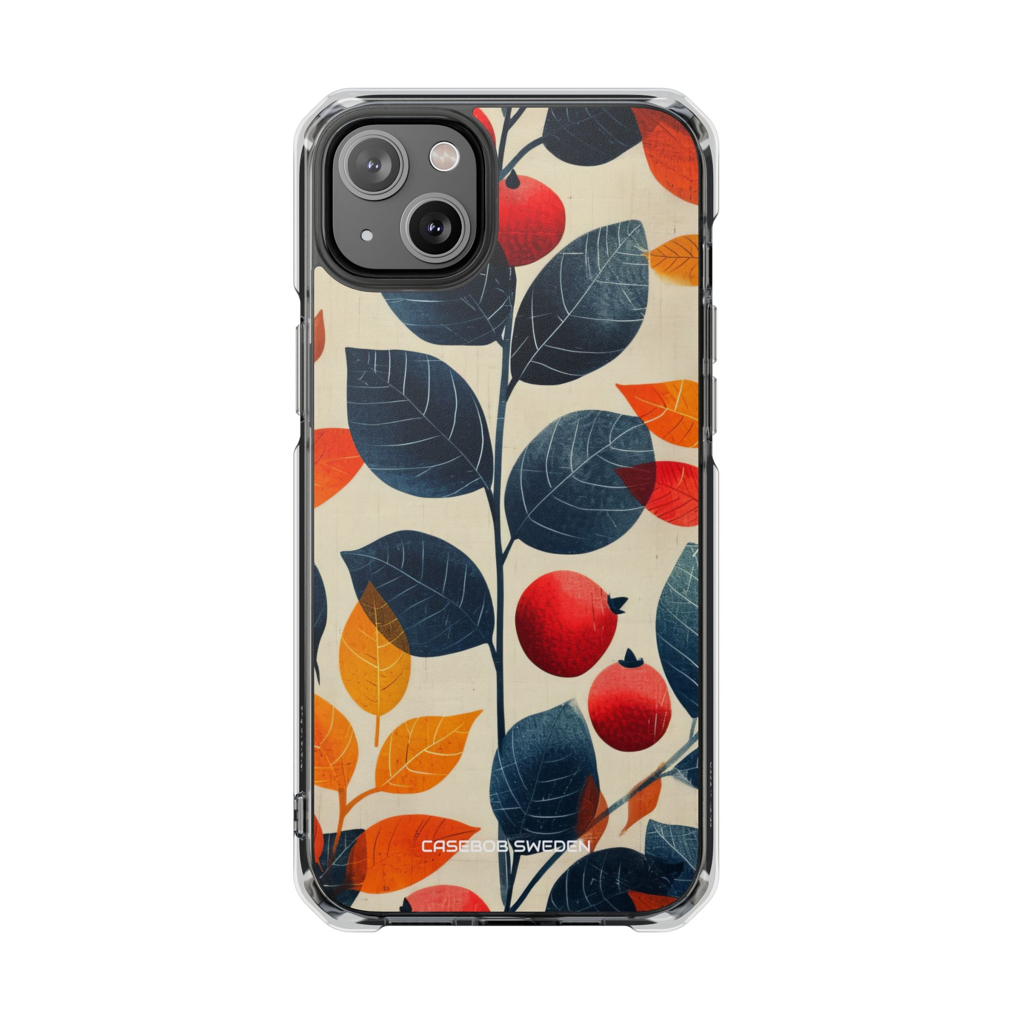 Autumn Nature Pattern - Clear Impact iPhone 14 Phone Case