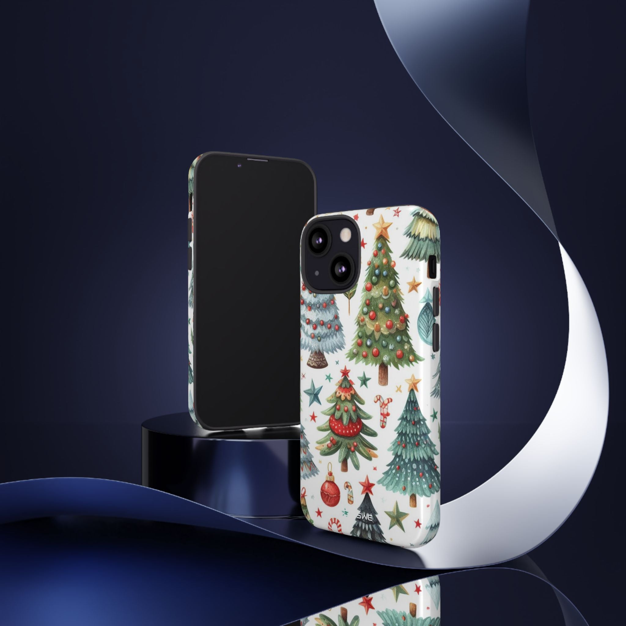 Whimsical Trees Sparkle - iPhone Case