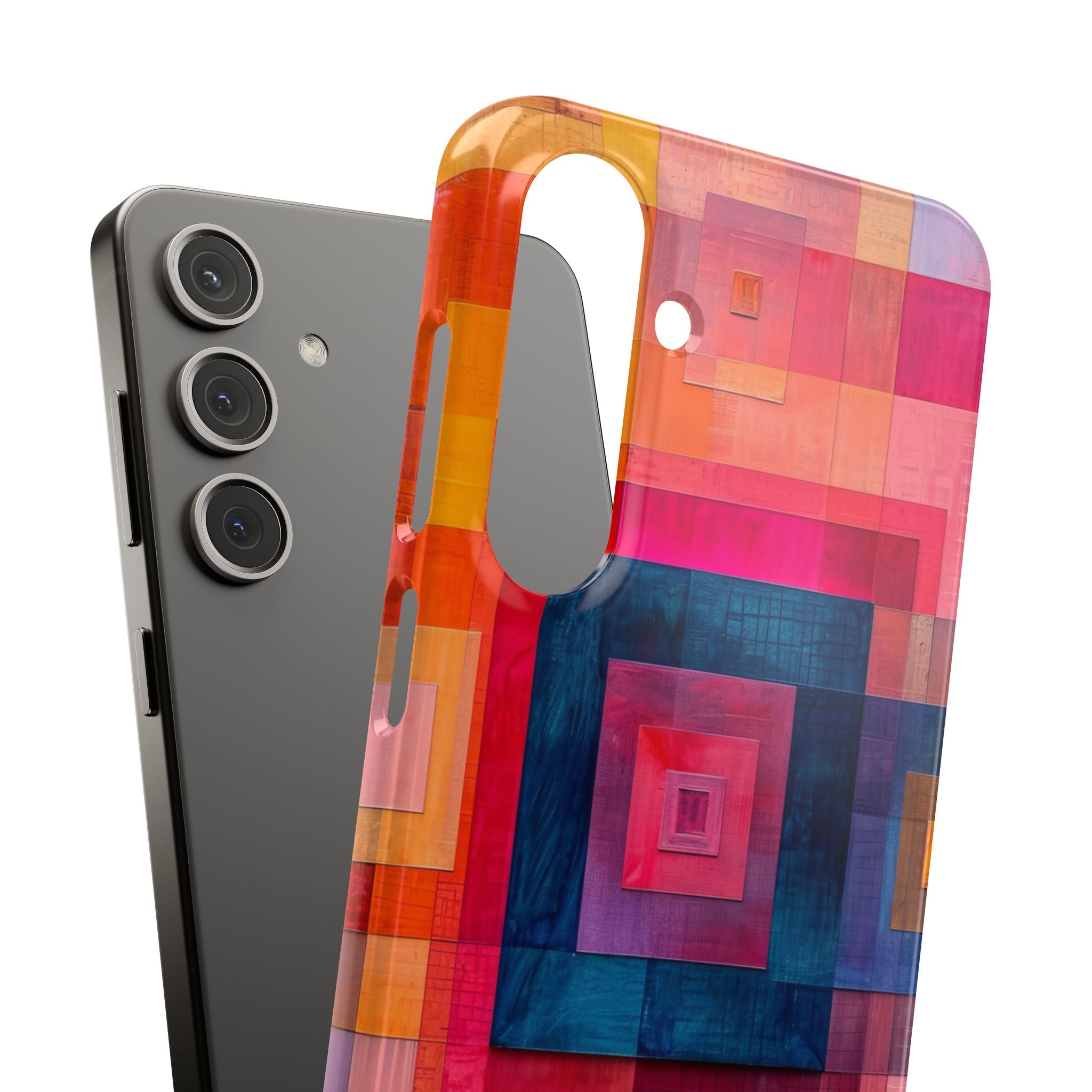 Vibrant Geometry - Slim Samsung S24 Phone Case