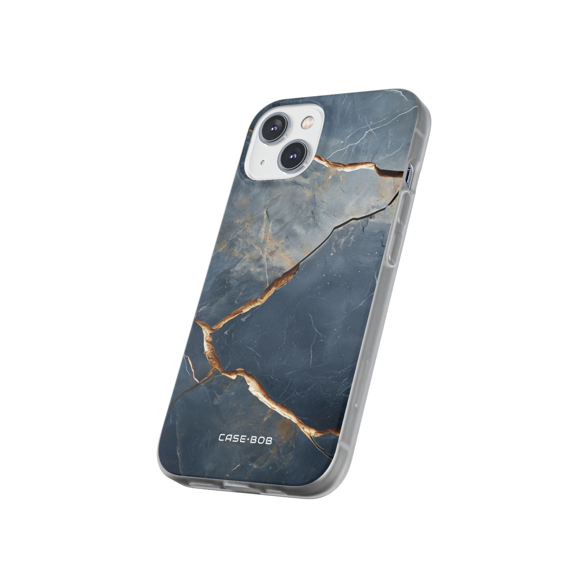Jagged Vein Navy iPhone 14 Case - Soft
