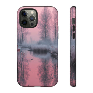 Pink Winter Lake Whisper - Schutzhülle fürs Handy