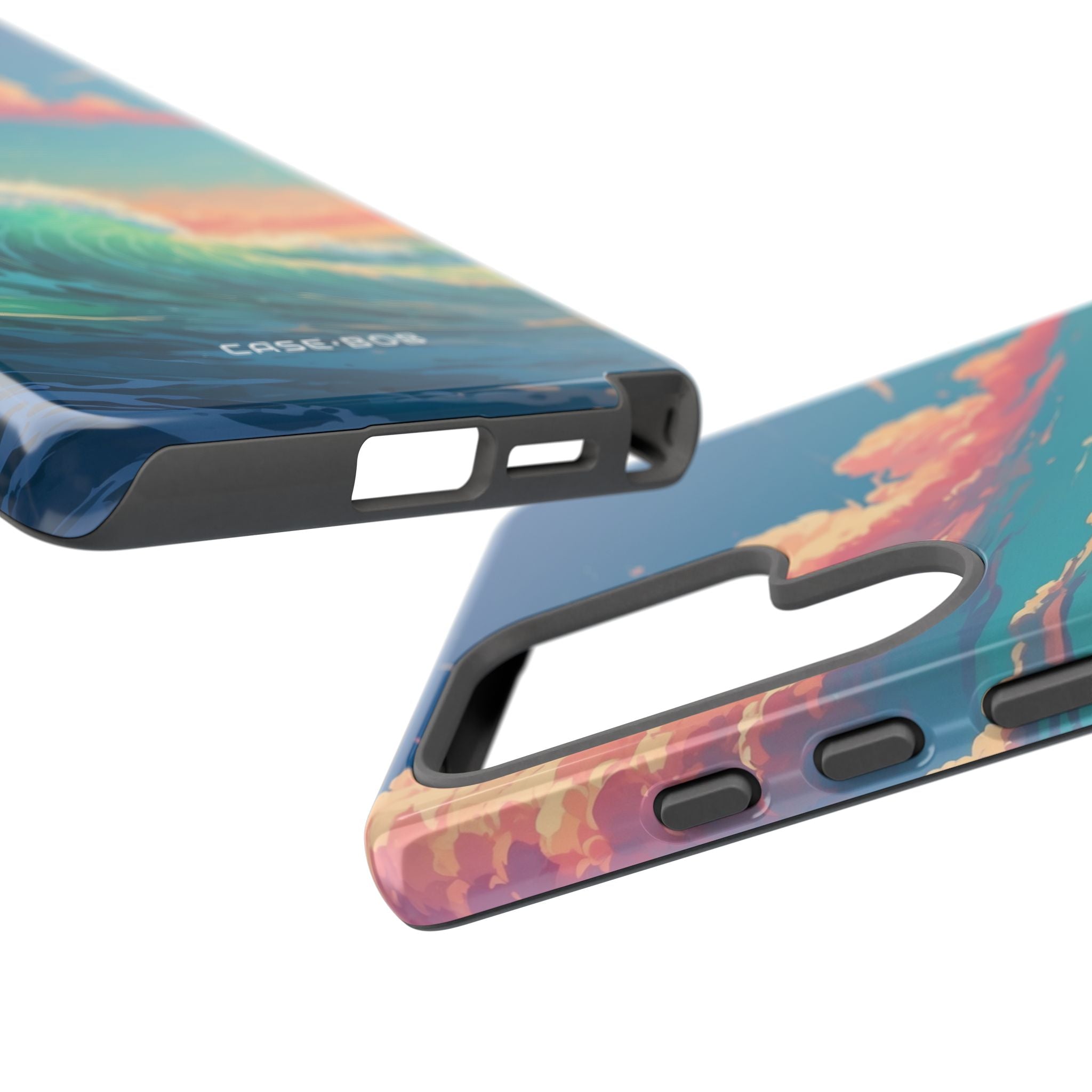 Turquoise Curl Samsung S25 Ultra Case - Tough