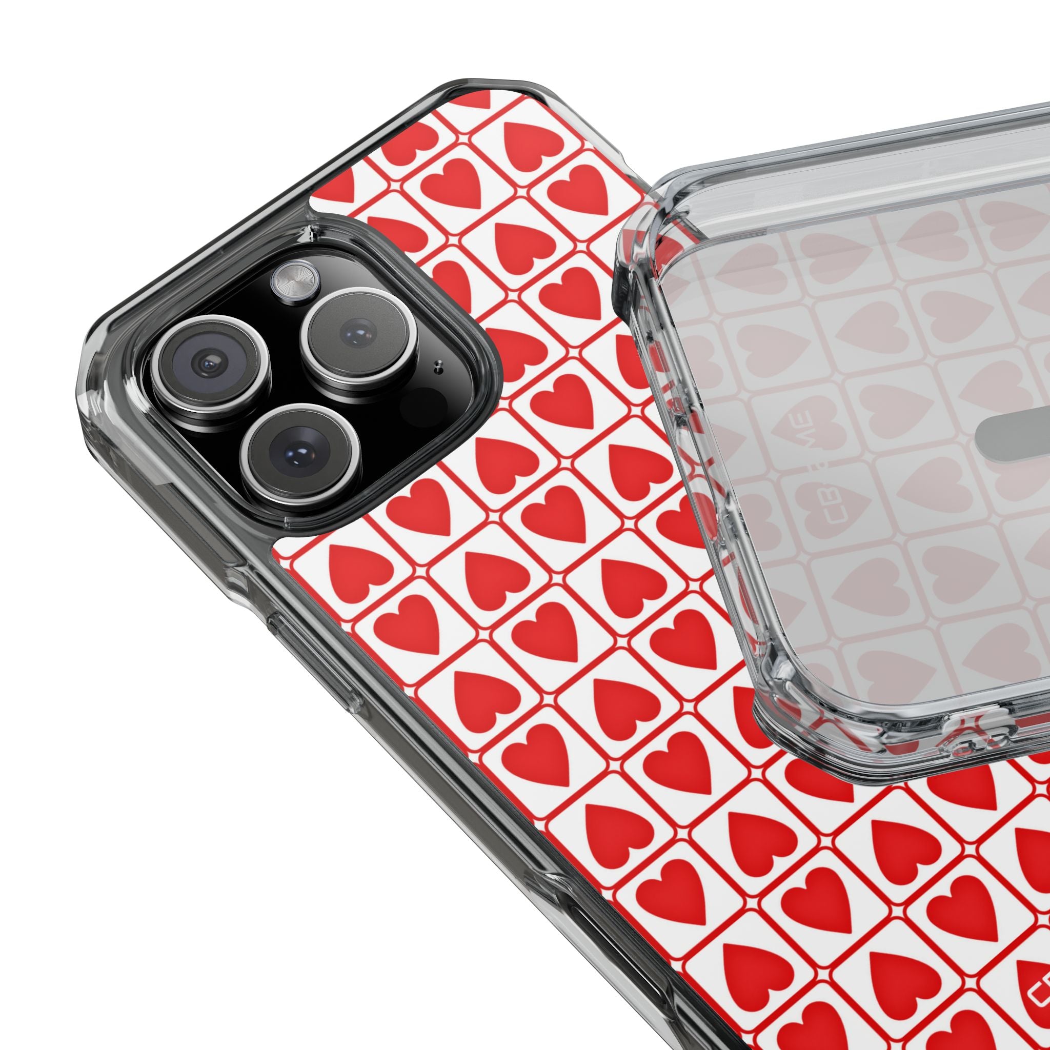 Hearts In Squares iPhone Case - Impact