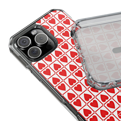 Hearts In Squares iPhone Case - Impact