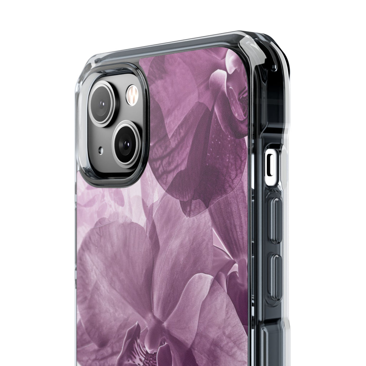 Radiant Orchid Design | Handyhülle für iPhone (Clear Impact Case – magnetisch) 