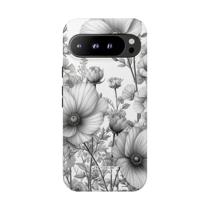 Vintage Floral Etching Google Pixel 9 - Tough
