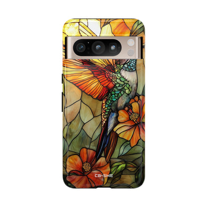 Hummingbird Dances Among Flowers - Google Pixel Case