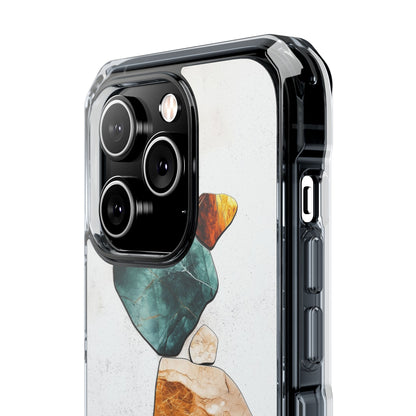 Stone Shapes Embrace iPhone Case - Impact