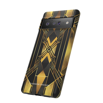 Golden Geometric Elegance Google Pixel 6 - Tough Phone Case