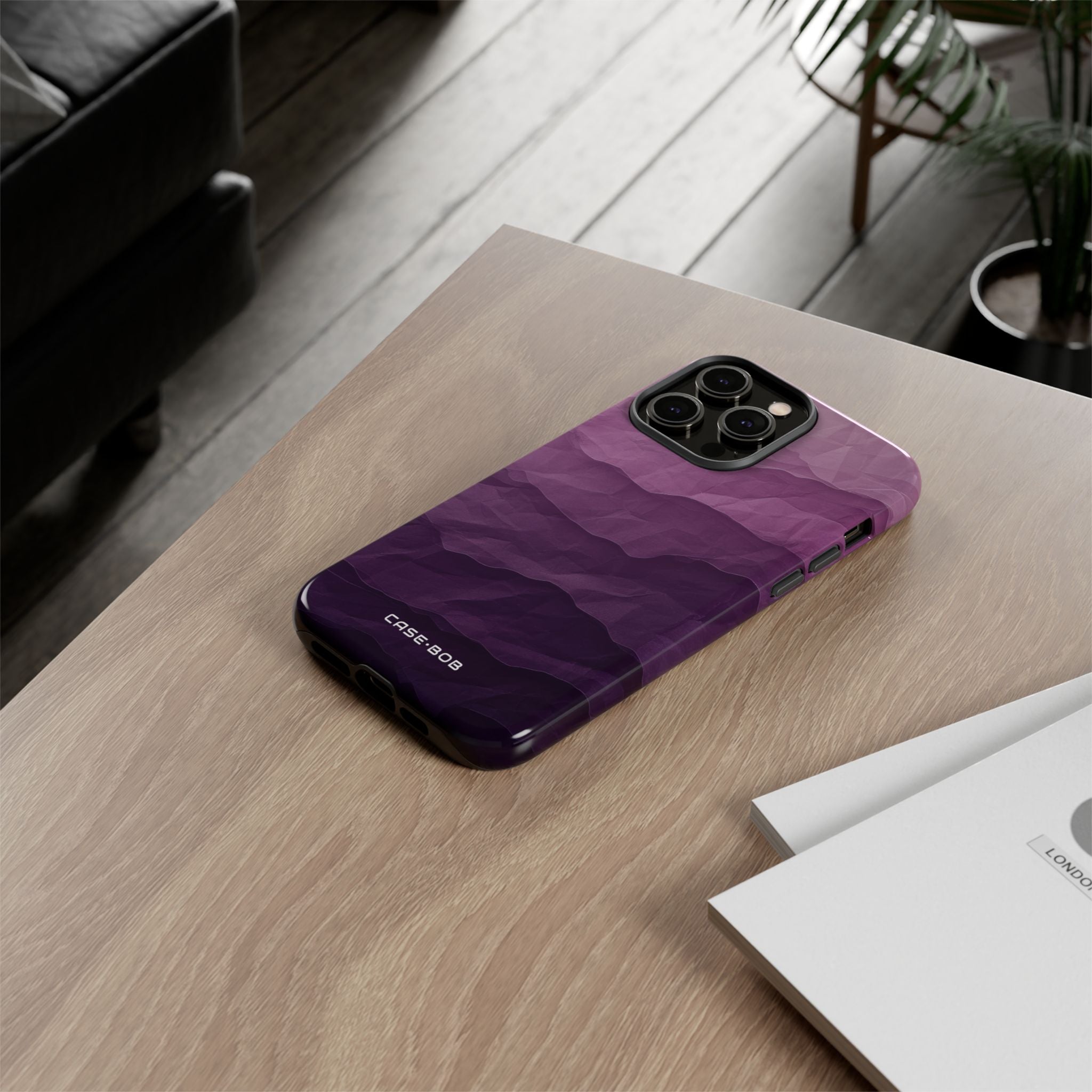 Purple Wave Layers iPhone 14 Pro Max Case - Tough
