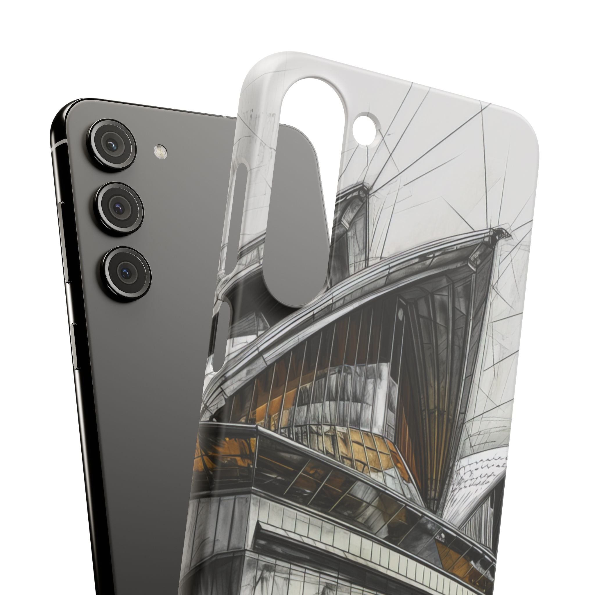 Architectural Curves in Line Formation Samsung S23 - Slim Phone Case